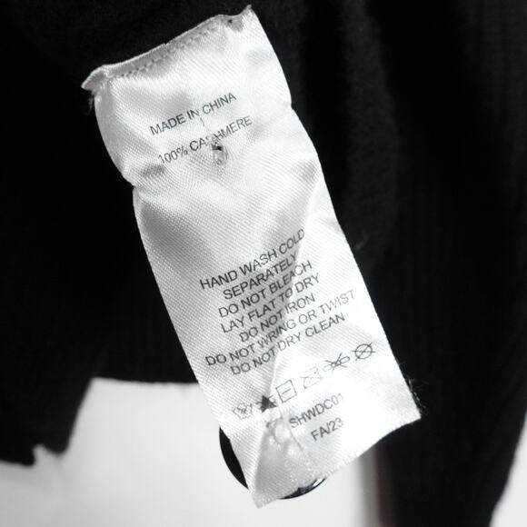 EUC Quince Mongolian Cashmere Fisherman Cropped Cardigan Sweater Women’s XL 4696 - Picture 5 of 7